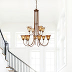 Lampadario Franklin Amber