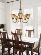 Lampadario Franklin Amber