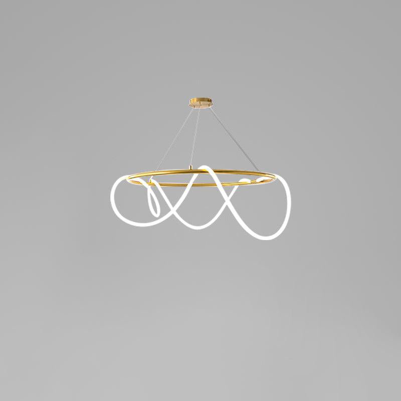 Lampadario a Curva Lineare Flessibile