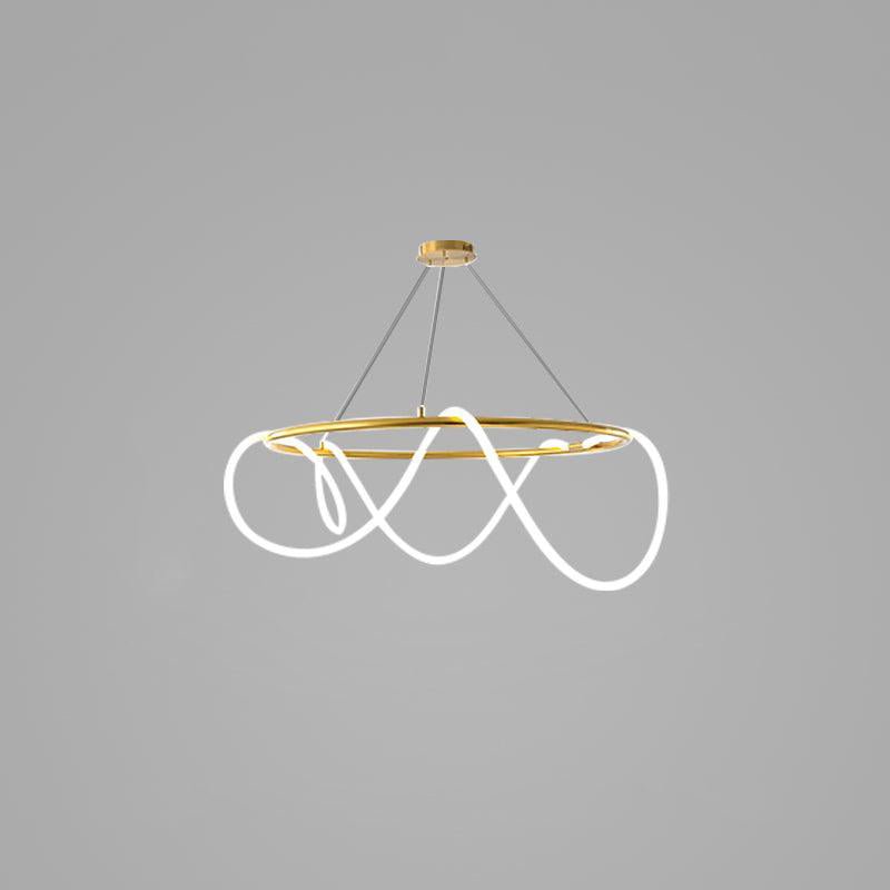 Lampadario a Curva Lineare Flessibile