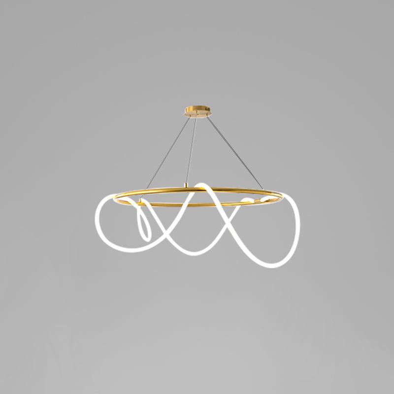 Lampadario a Curva Lineare Flessibile