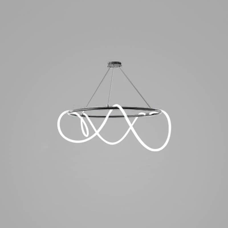 Lampadario a Curva Lineare Flessibile
