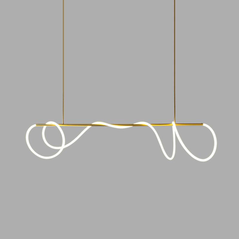Lampadario a Curva Lineare Flessibile