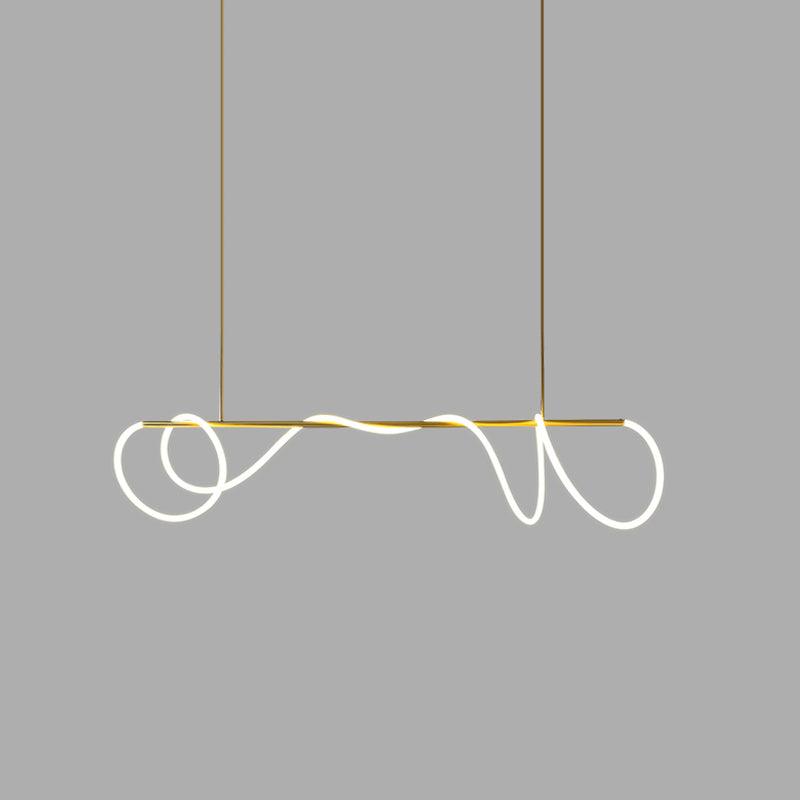 Lampadario a Curva Lineare Flessibile