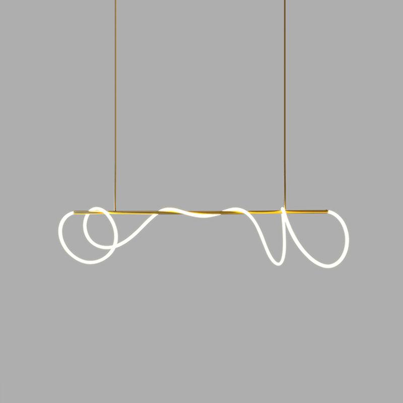 Lampadario a Curva Lineare Flessibile