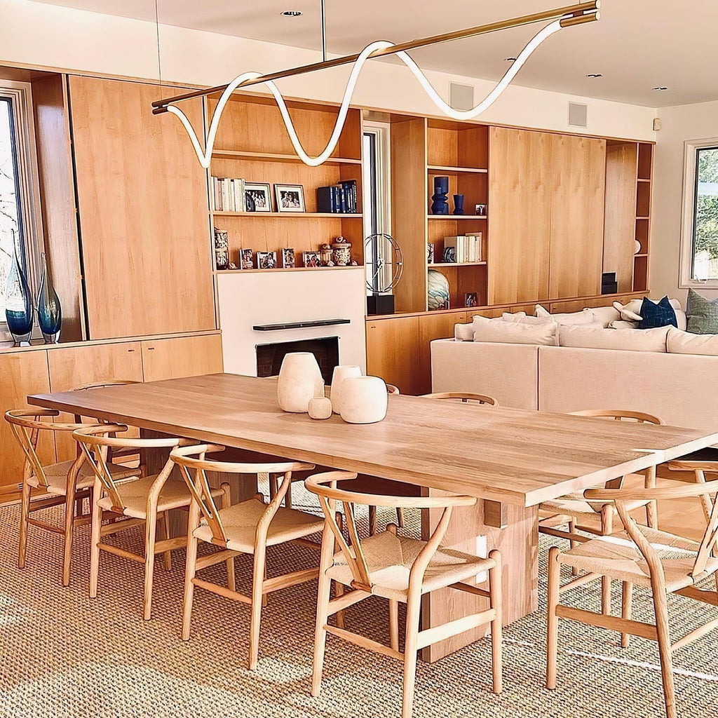 Lampadario a Curva Lineare Flessibile