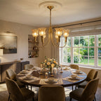 Lampadario in Ottone Columbia