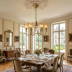 Lampadario in Ottone Columbia