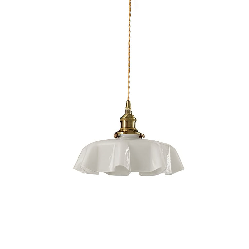 Lampada a Sospensione con Pendente a Fiore Francese
