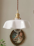Lampada a Sospensione con Pendente a Fiore Francese