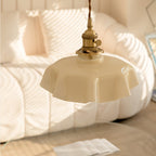 Lampada a Sospensione con Pendente a Fiore Francese