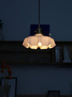 Lampada a Sospensione con Pendente a Fiore Francese