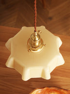 Lampada a Sospensione con Pendente a Fiore Francese