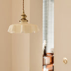 Lampada a Sospensione con Pendente a Fiore Francese