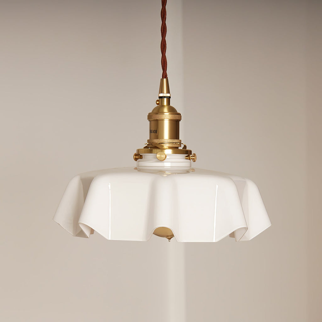 Lampada a Sospensione con Pendente a Fiore Francese