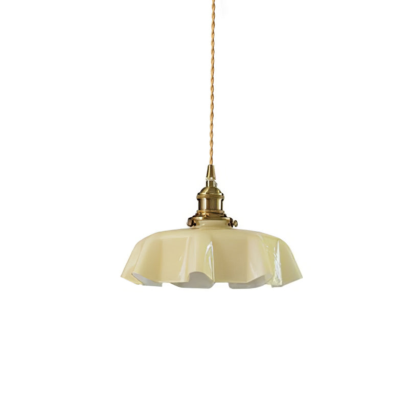 Lampada a Sospensione con Pendente a Fiore Francese