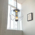 Lampada a sospensione Frivona – Vetro – Trasparente – 1/3 punti luce – Moderno