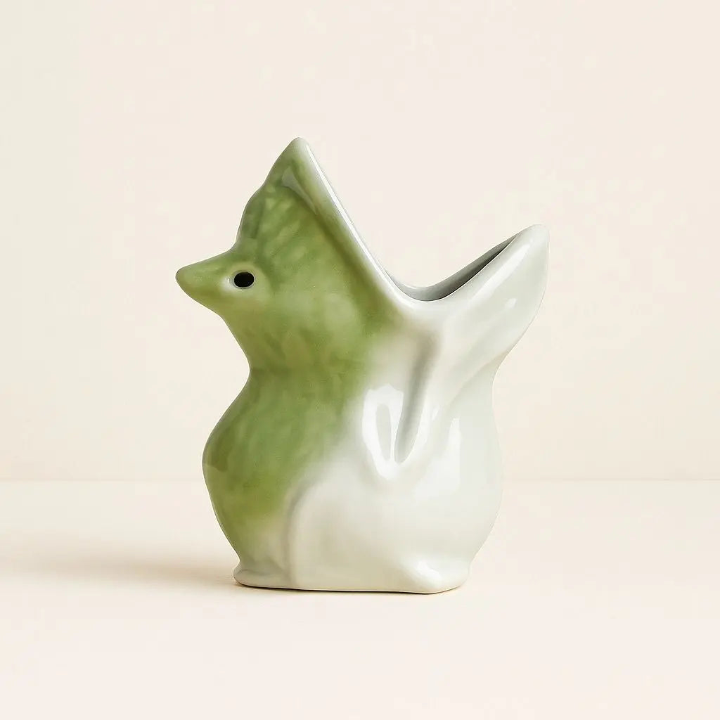 Vaso in Ceramica a Forma di Rana Frondy
