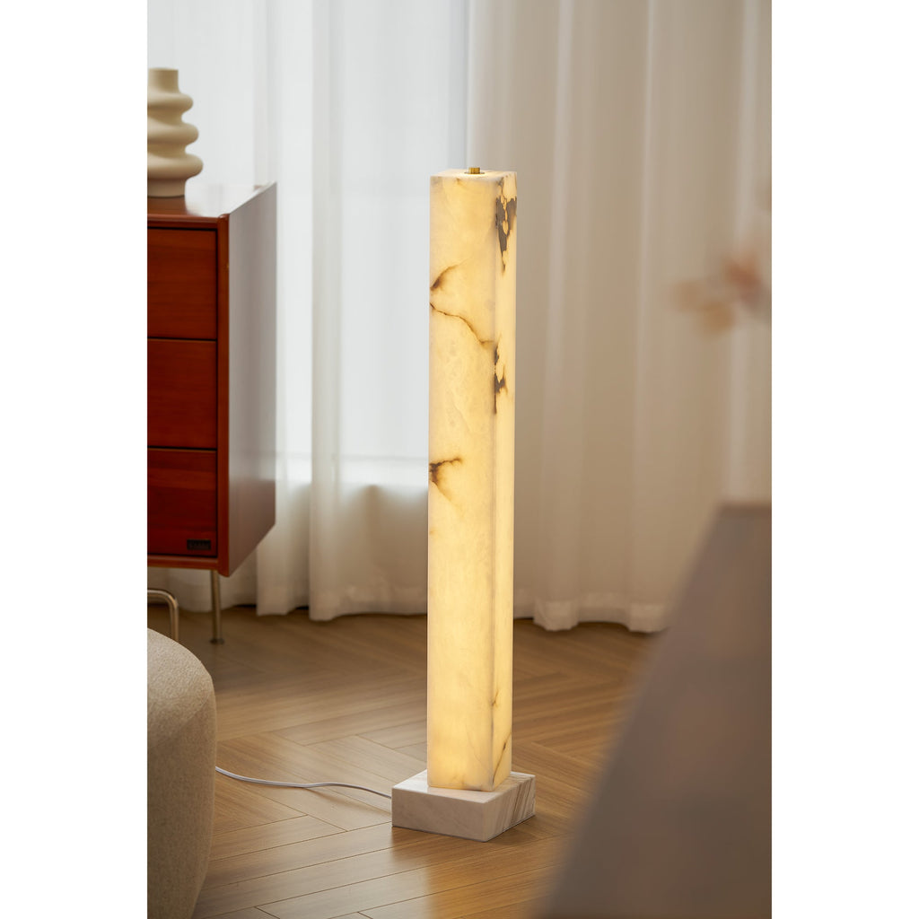Lampada da Terra Alabastro Congelato