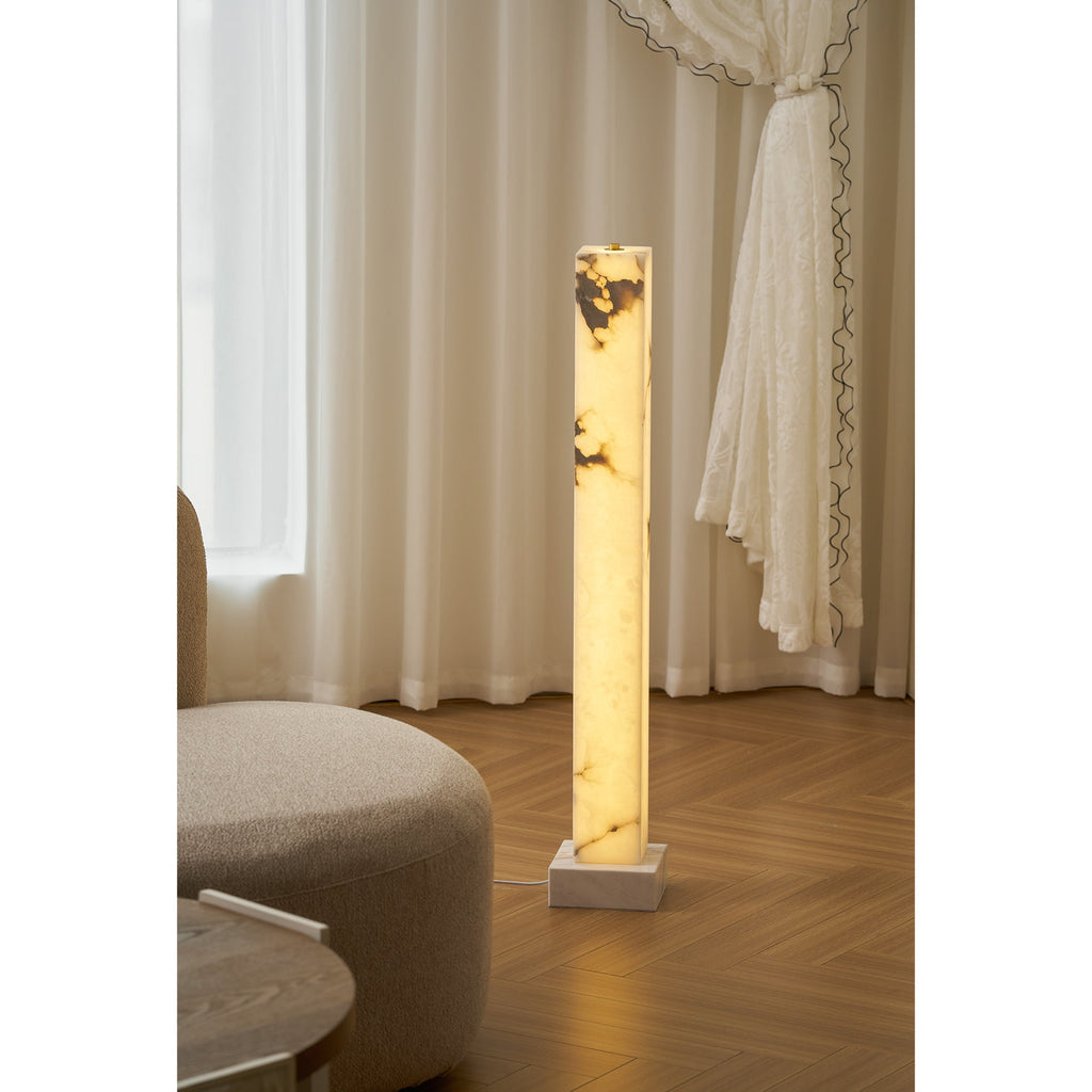 Lampada da Terra Alabastro Congelato