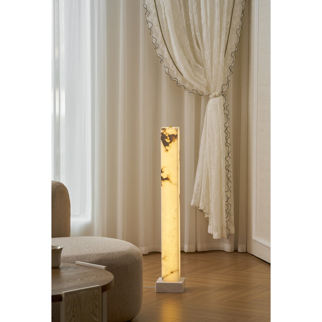 Lampada da Terra Alabastro Congelato
