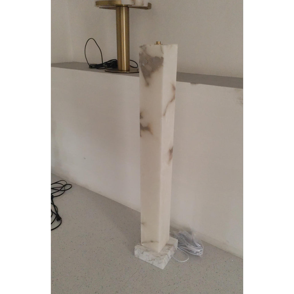 Lampada da Terra Alabastro Congelato