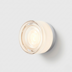 Applique LED da Parete Rotonda in Vetro Lampada Moderna per Camera e Soggiorno