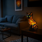 Felina - Lampada Notturna LED a Forma di Gatto con Illuminazione Ambientale Morbida
