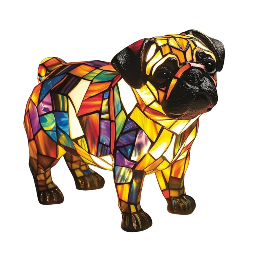 Statua Luminescente – Lampada Notturna Artistica a LED con Motivo di Razze Canine