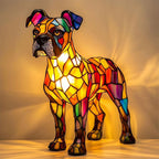 Statua Luminescente – Lampada Notturna Artistica a LED con Motivo di Razze Canine
