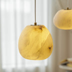 Lampada a sospensione Pebbles in Alabastro