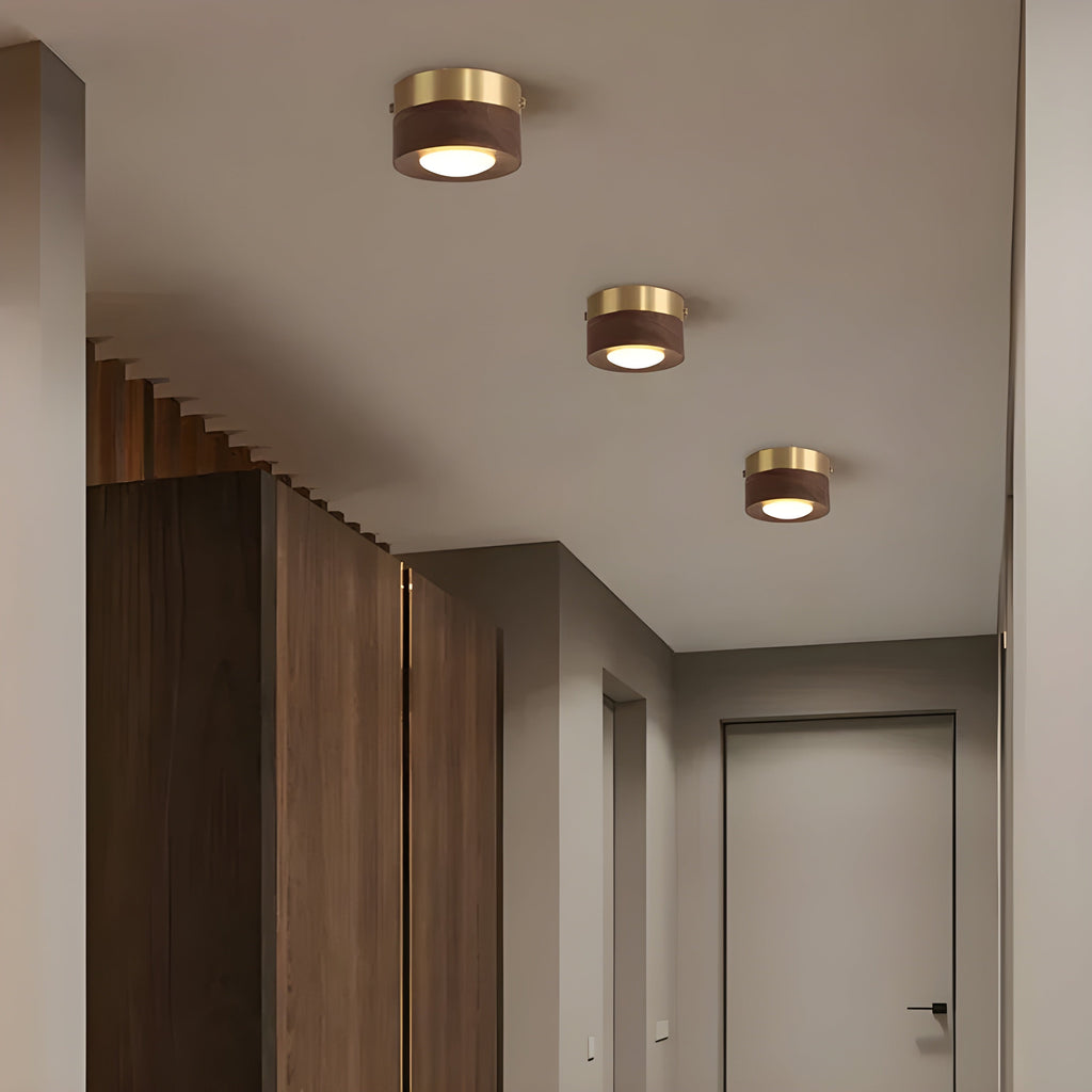 WalnutLume Light – Moderno lampadario a LED in legno di noce