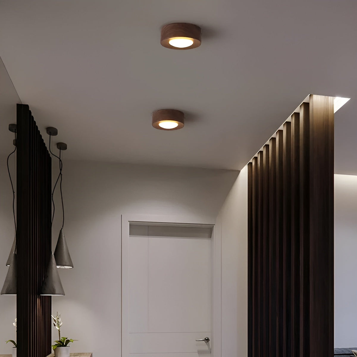 WoodCharm Light - Lampada da soffitto moderna per corridoio