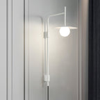 Lampada da parete Gea con braccio oscillante