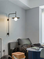 Lampada da parete Gea con braccio oscillante