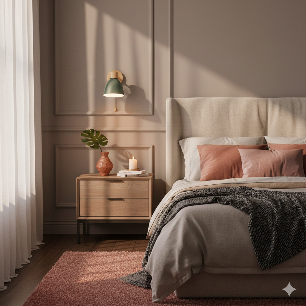 Applique a parete LED in legno a cono moderno minimalista | 1 luce