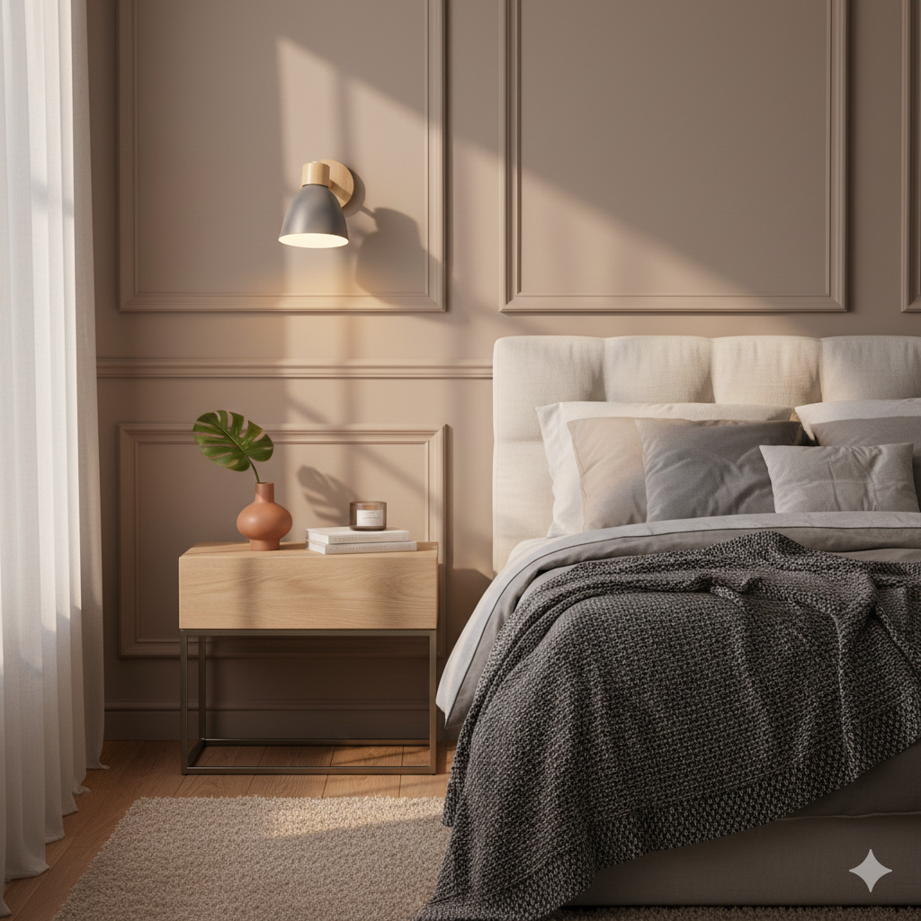 Applique a parete LED in legno a cono moderno minimalista | 1 luce