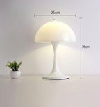 Lampada Panthella – Lampada da Tavolo Champignon di Metà Secolo con Luce Morbida Diffusa