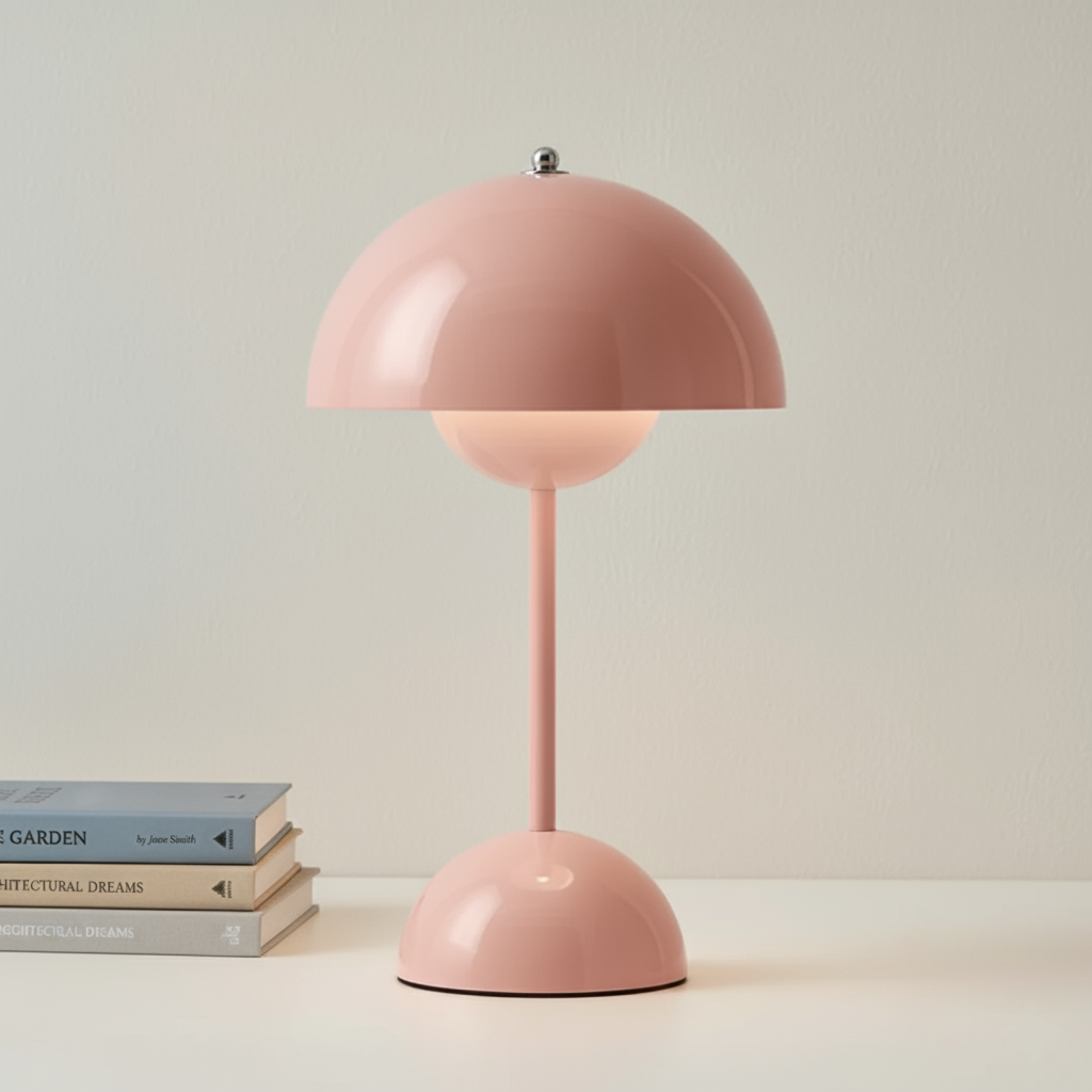 NordicNest Lampada da Tavolo Scandinava | Dimmerabile, Moderna & Lampada da Notte