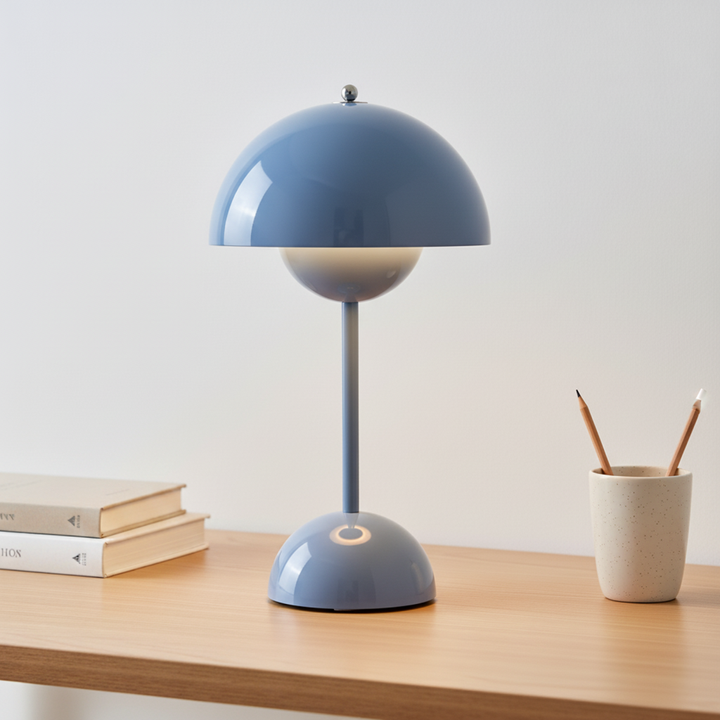 NordicNest Lampada da Tavolo Scandinava | Dimmerabile, Moderna & Lampada da Notte
