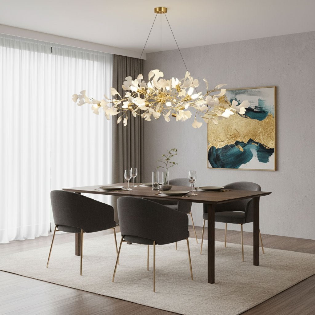 Lampadario Ramo di Ginkgo