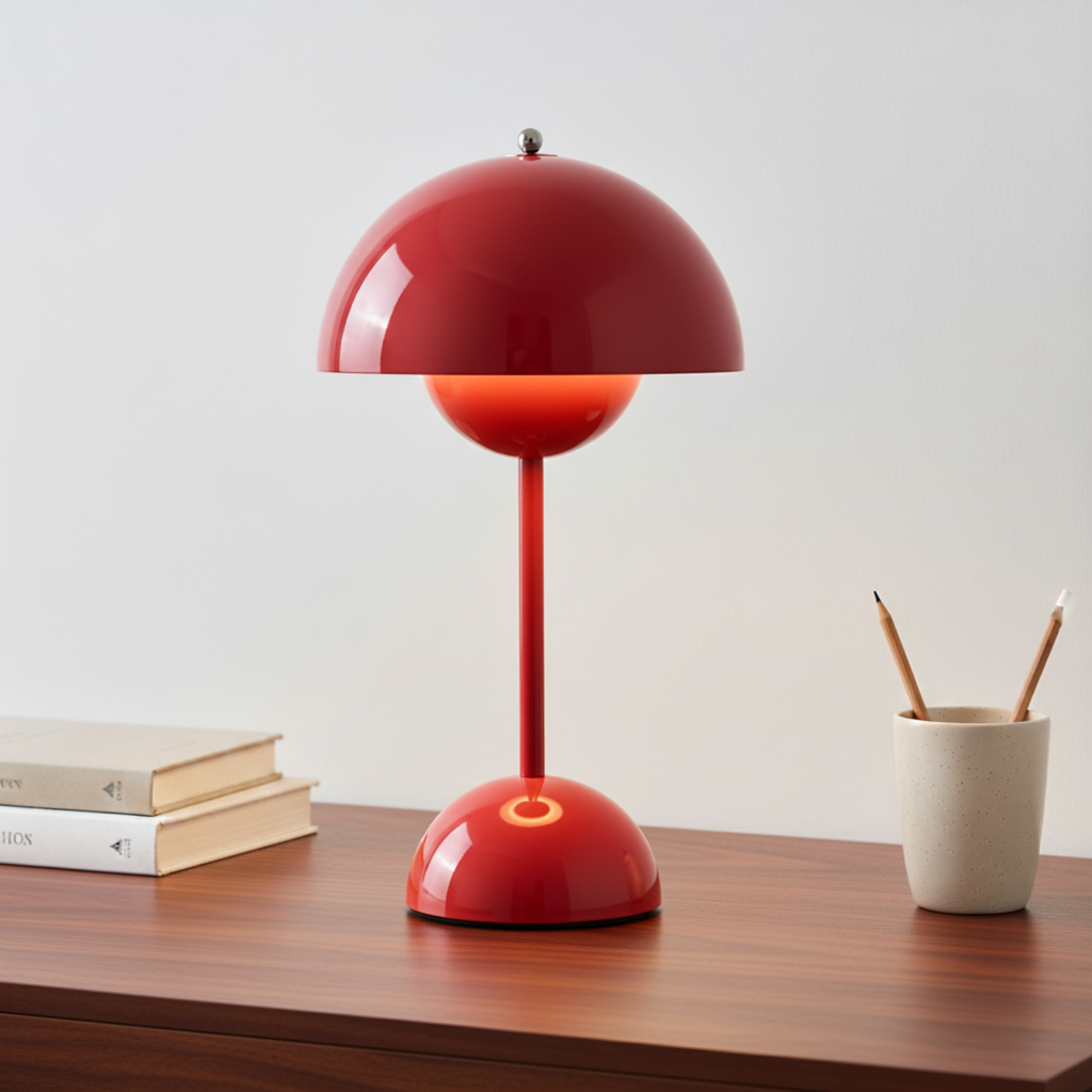 NordicNest Lampada da Tavolo Scandinava | Dimmerabile, Moderna & Lampada da Notte