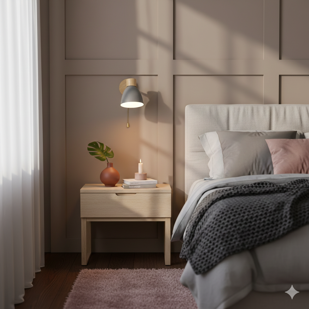 Applique a parete LED in legno a cono moderno minimalista | 1 luce