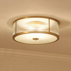 Lampada da soffitto in ottone e vetro Avvynila