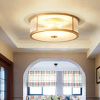 Lampada da soffitto in ottone e vetro Avvynila