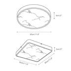 Lampada da soffitto in alabastro incassata Uzoror