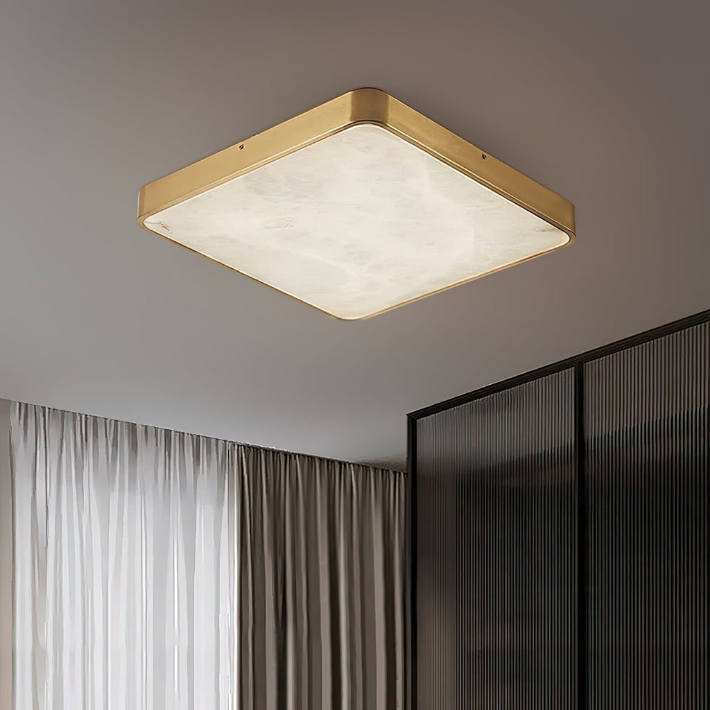 Lampada da soffitto in alabastro incassata Uzoror