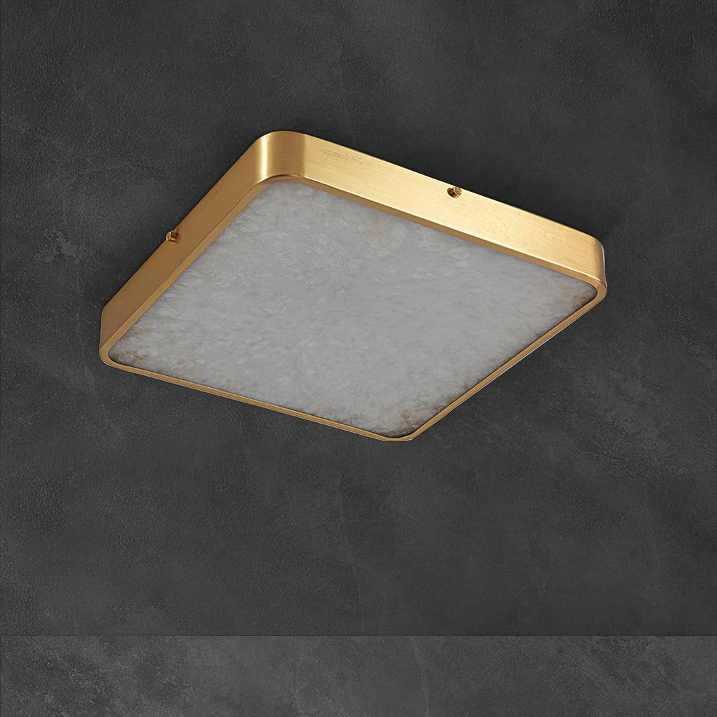 Lampada da soffitto in alabastro incassata Uzoror