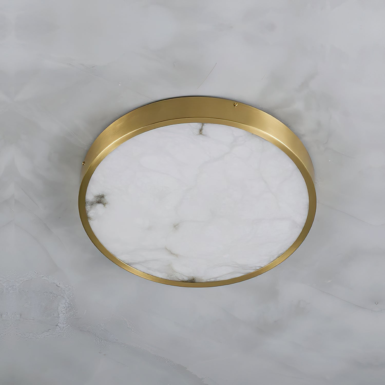 Lampada da soffitto in alabastro incassata Uzoror