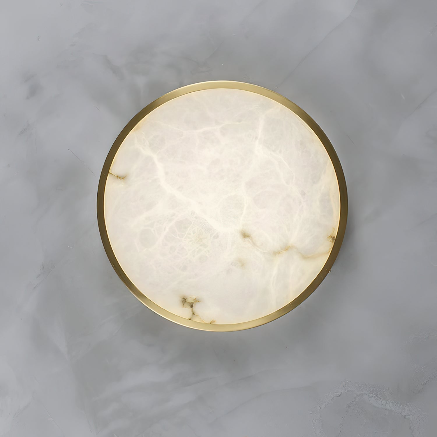 Lampada da soffitto in alabastro incassata Uzoror